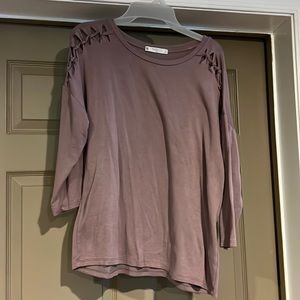 Cut braided detail top